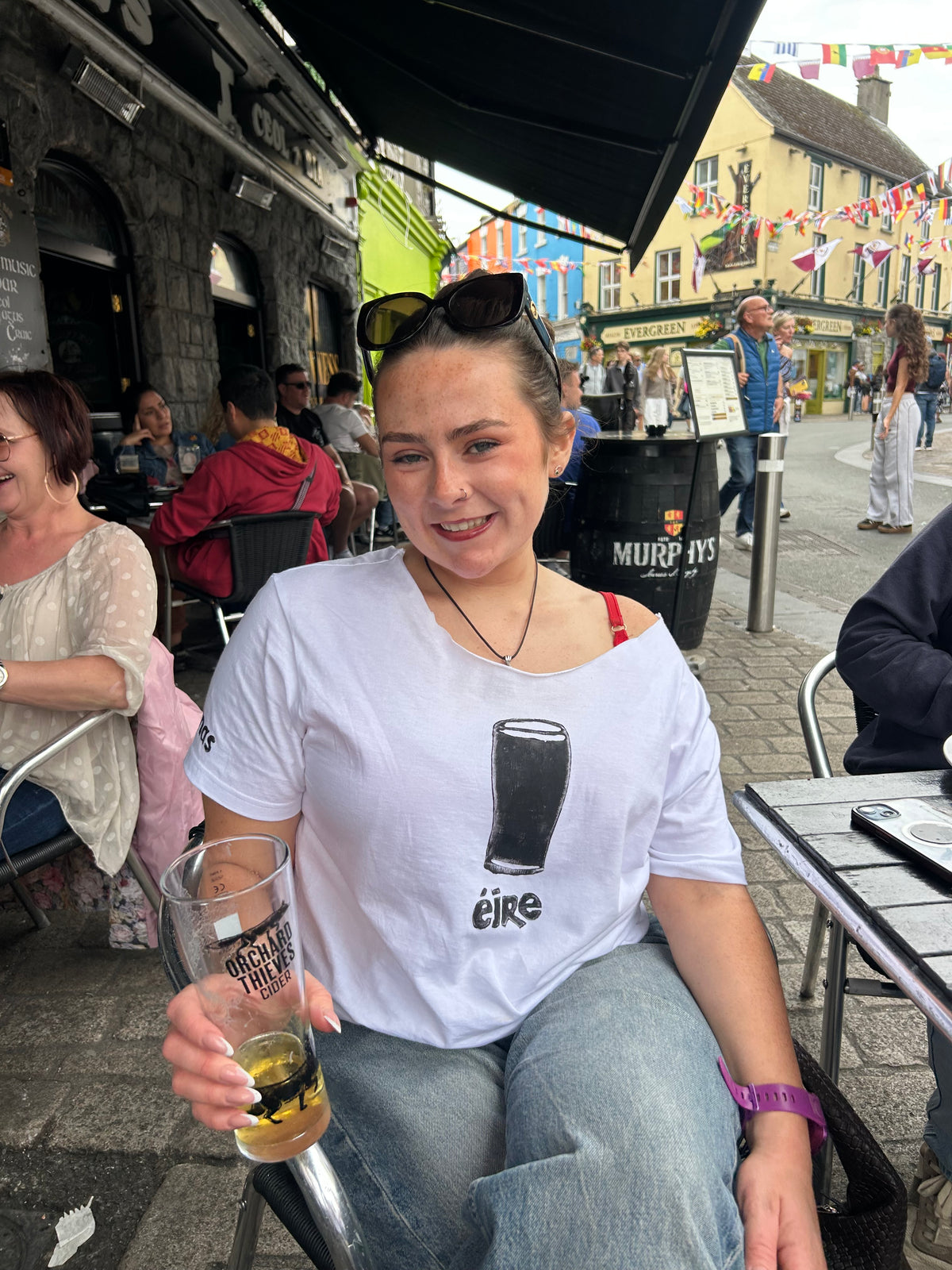 The Pint Tee – Off the Shoulder
