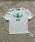Claddagh Baby Tee – Wonky / Green / S