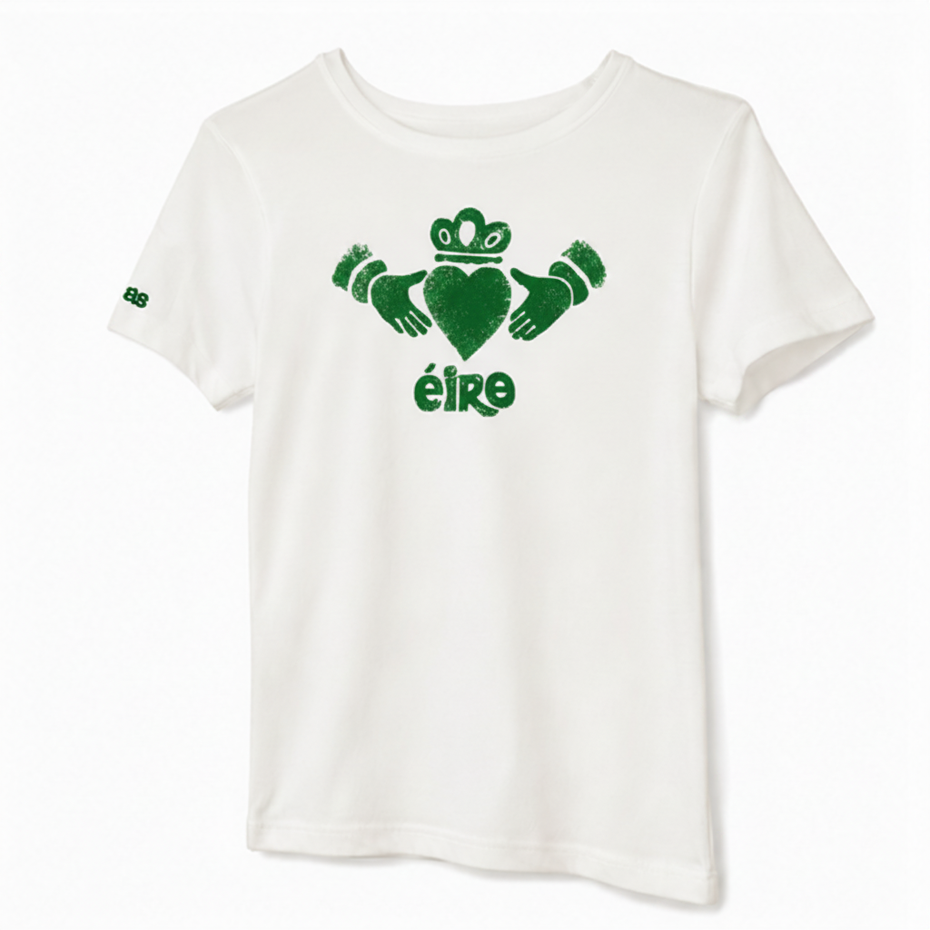Éire Claddagh Tee – Ribbed Fitted
