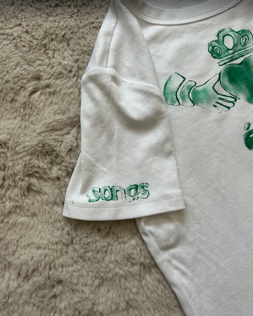 Claddagh Baby Tee – Wonky / Green / S
