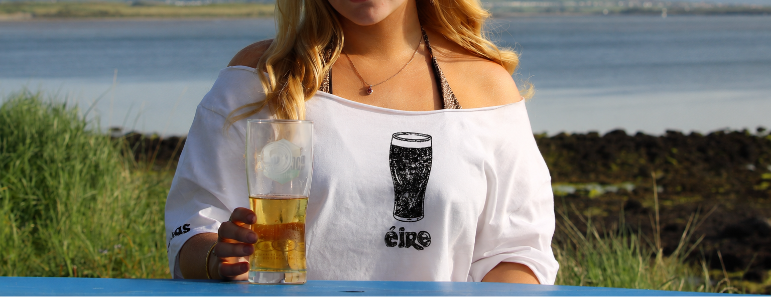 The Pint Tee – Off the Shoulder